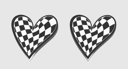 checkers heart